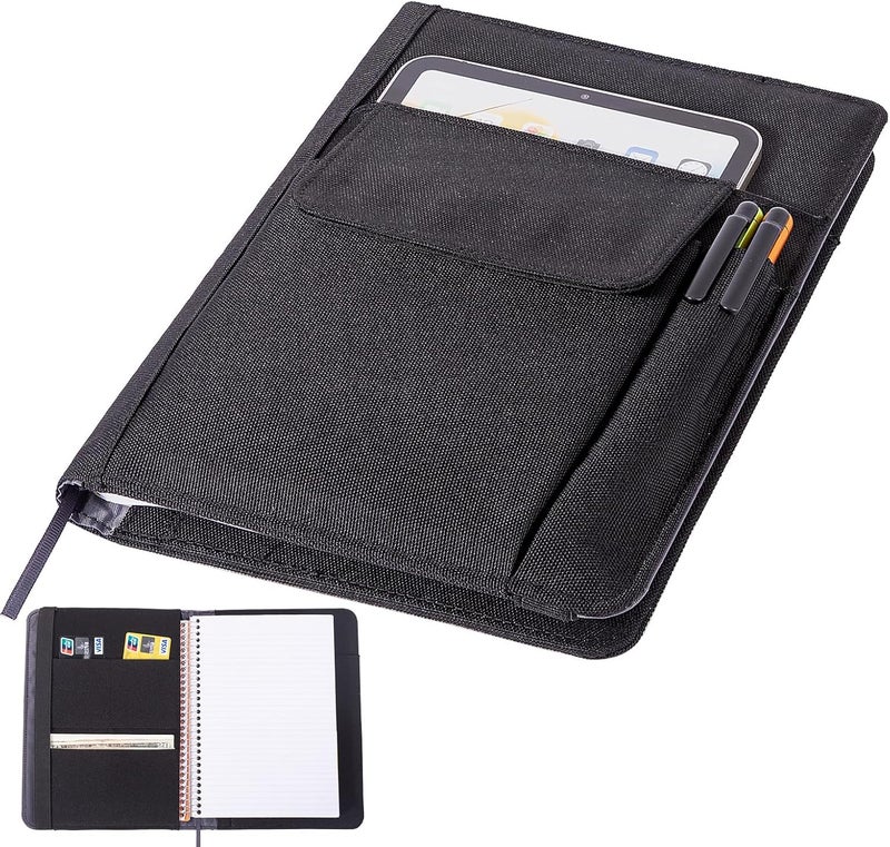 APOFFICE Journal Notebook Cover for Work, Journaling Notebooks Protector - Portfolio Organizer Compatible with Rocketbook Fusion, with Pen loop, Business Card Holder, File Pocket for accessories - Image 1